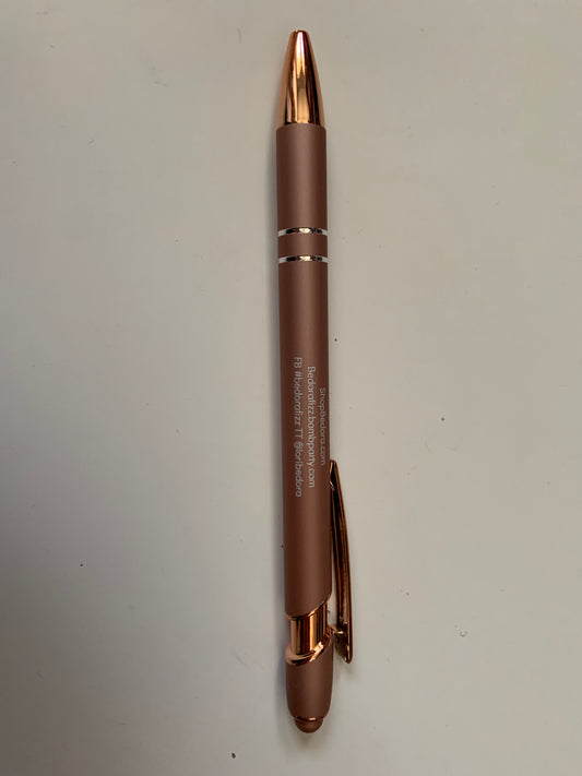 The Famous Rose Gold colored Bedorafizz pen