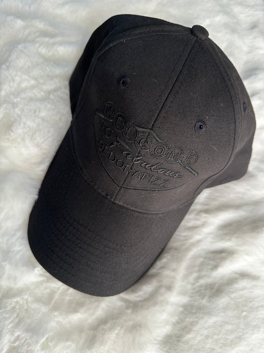 Black hat with black logo